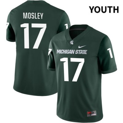 Youth Michigan State Spartans NCAA #17 Tre Mosley Green NIL 2022 Authentic Nike Stitched College Football Jersey YM32N30FN